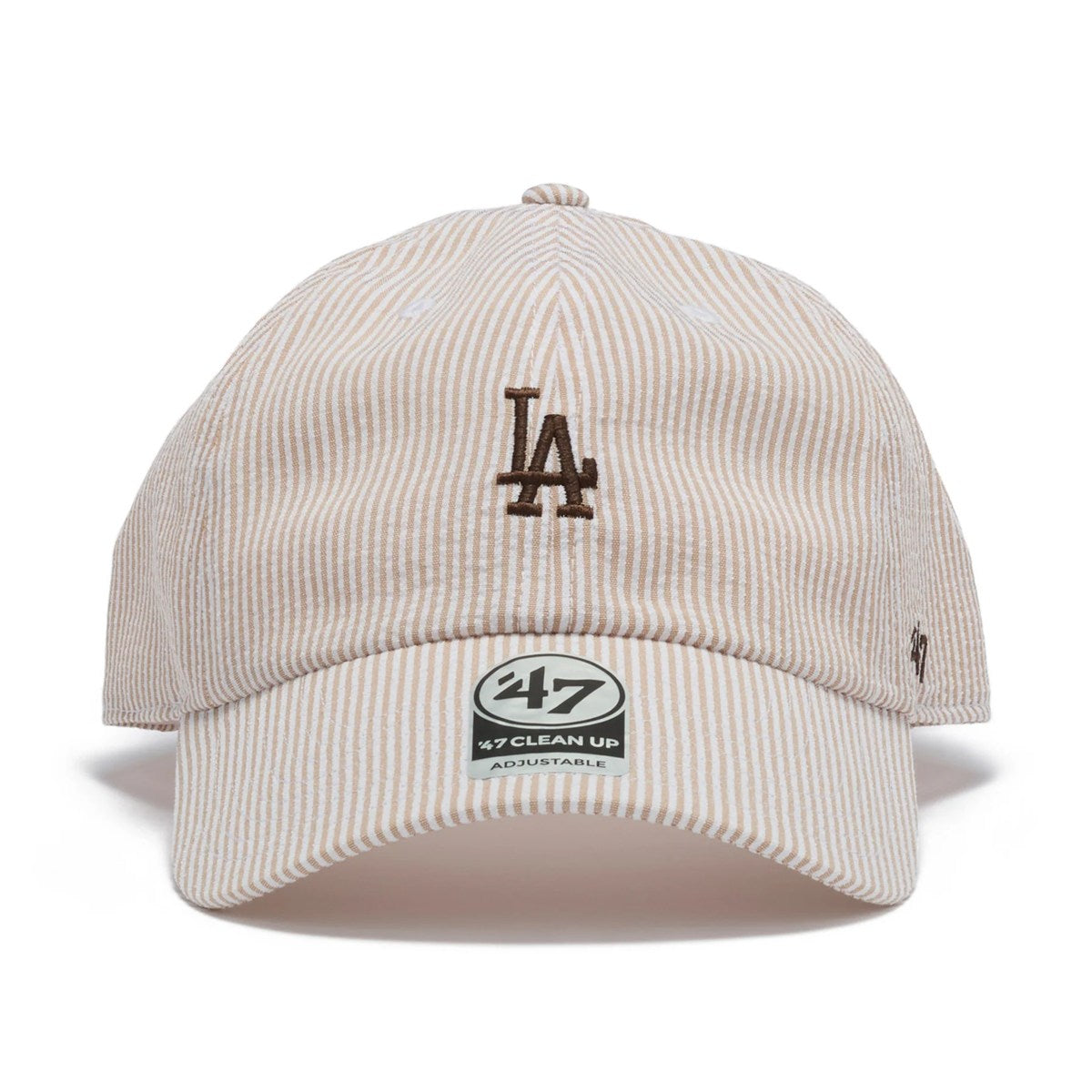 ’47 BRAND Los Angeles Dodgers - CLEAN UP SEERSUCKER BEIGE【14920407 47A-CLPMLBMLLOSDOD-SRSC-BGE】