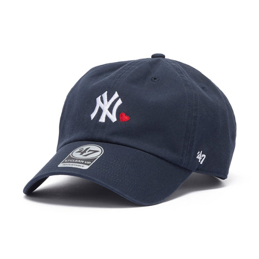 ’47 BRAND New York Yankees - CLEAN UP WITH HEART NAVY【14920413 47A-CLPMLBMHEARTNEYYAN-CTGW-NVY】