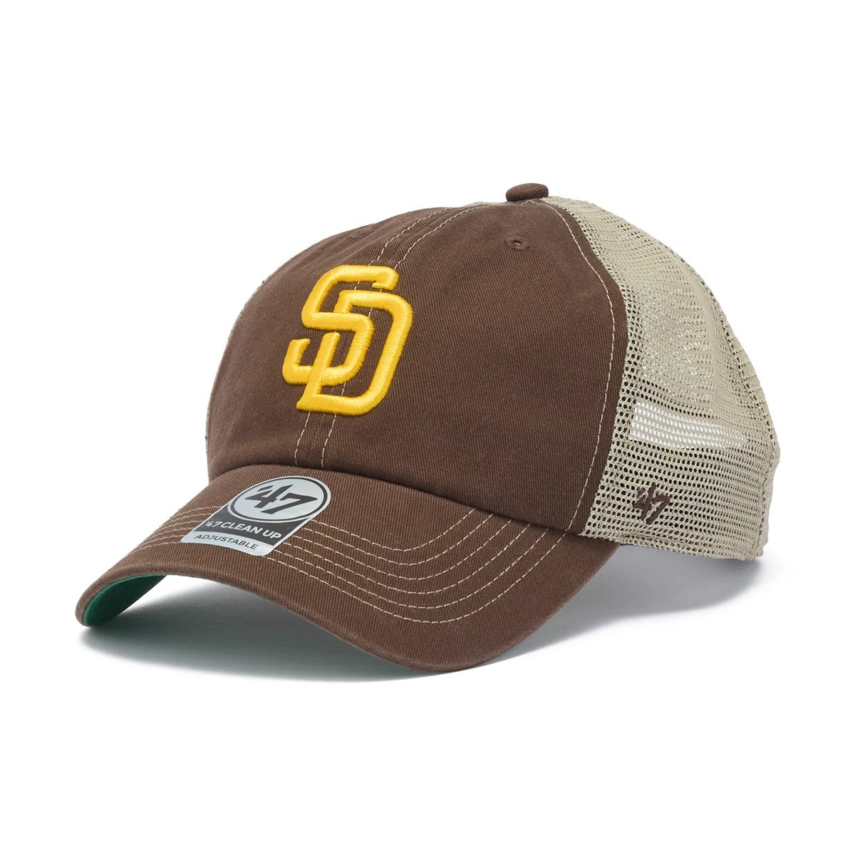 ’47 BRAND San Diego Padres ‐ CLEAN UP TRAWLER MESH BROWN【14920443 47A-CLPMES-B-TRWLR21GWP-BWC】