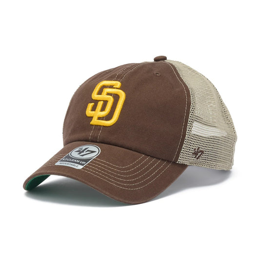 ’47 BRAND San Diego Padres ‐ CLEAN UP TRAWLER MESH BROWN【14920443 47A-CLPMES-B-TRWLR21GWP-BWC】
