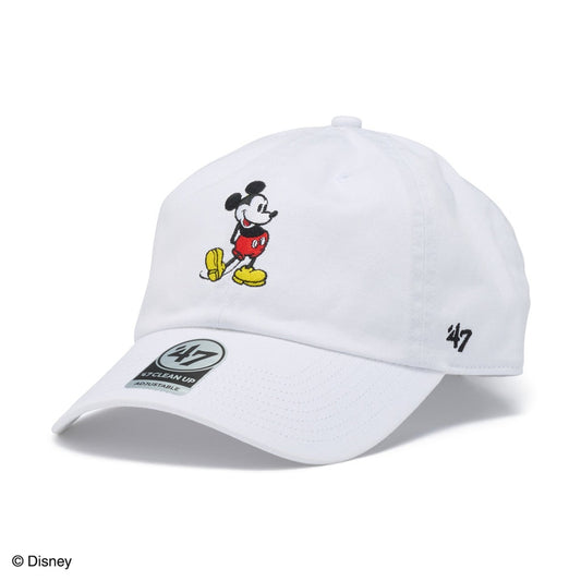 ’47 BRAND Disney - Mickey Mouse CLEAN UP WHITE【14920467 47A-CLPDISMICSTA0-CTGW-WHI】