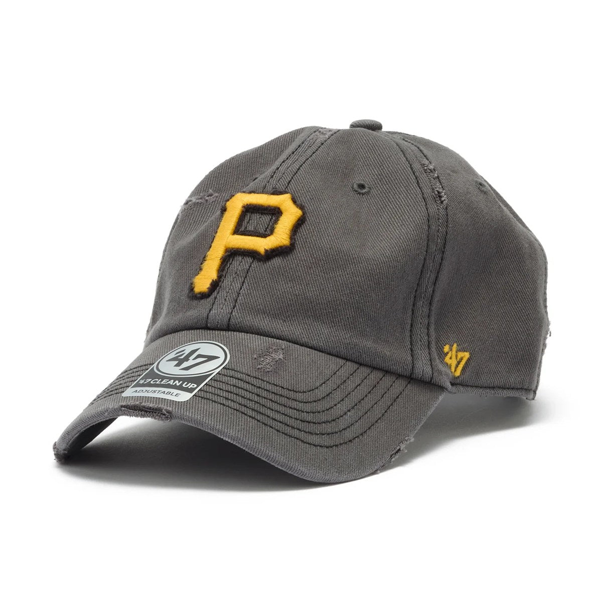’47 BRAND Pittsburgh Pirates - CLEAN UP WELL-WORN CHARCOAL【14920507 47A-CLP-B-WTHRD20HTS-T4】