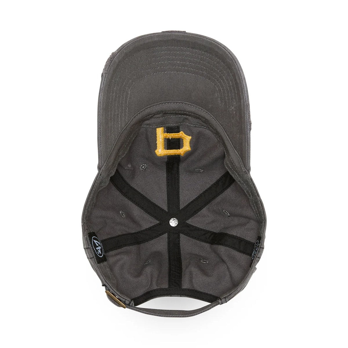’47 BRAND Pittsburgh Pirates - CLEAN UP WELL-WORN CHARCOAL【14920507 47A-CLP-B-WTHRD20HTS-T4】