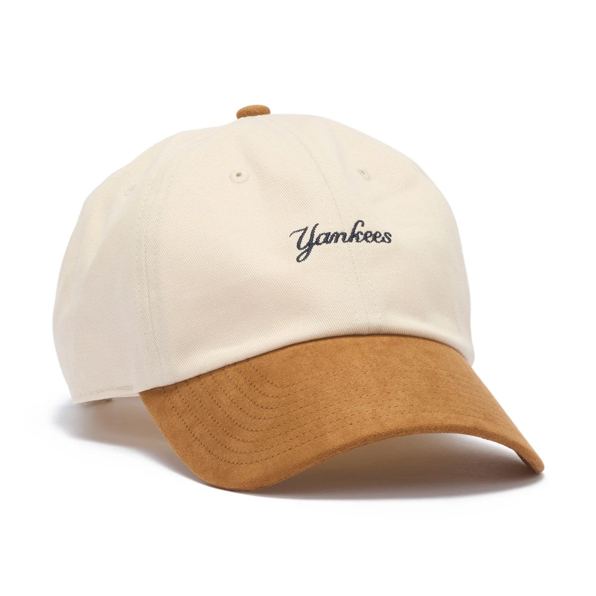 ’47 BRAND New York Yankees - BASE RUNNER | MINI SCRIPT SUEDE NATURAL【14920520 47A-CLP-B-MNISD17CNS-NT】