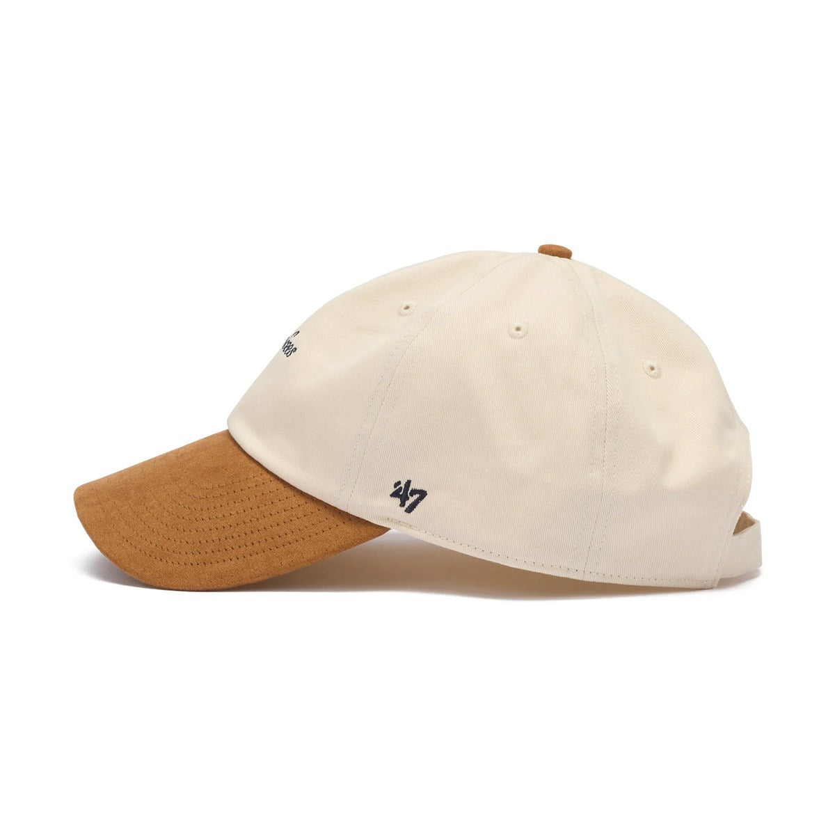 ’47 BRAND New York Yankees - BASE RUNNER | MINI SCRIPT SUEDE NATURAL【14920520 47A-CLP-B-MNISD17CNS-NT】