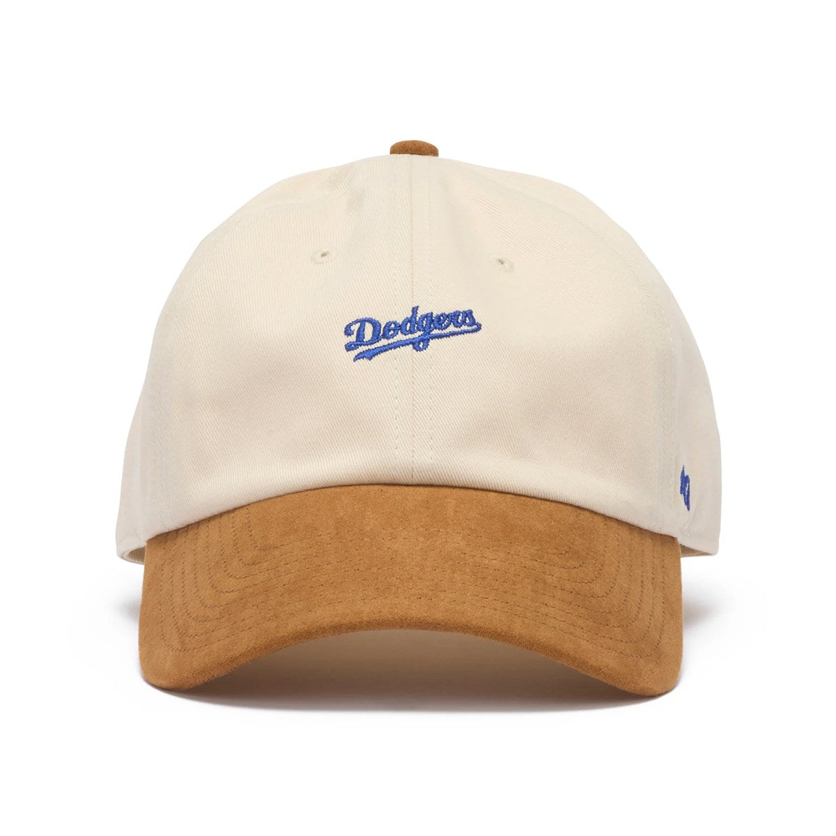 ’47 BRAND Los Angeles Dodgers - BASE RUNNER | MINI SCRIPT SUEDE NATURAL【14920521 47A-CLP-B-MNISD12CNS-NT】