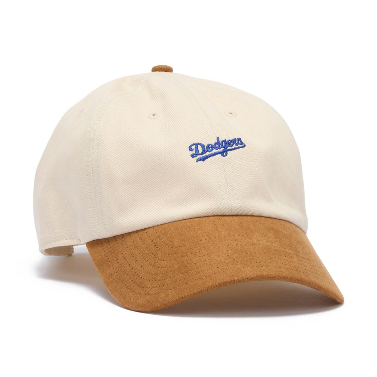 ’47 BRAND Los Angeles Dodgers - BASE RUNNER | MINI SCRIPT SUEDE NATURAL【14920521 47A-CLP-B-MNISD12CNS-NT】