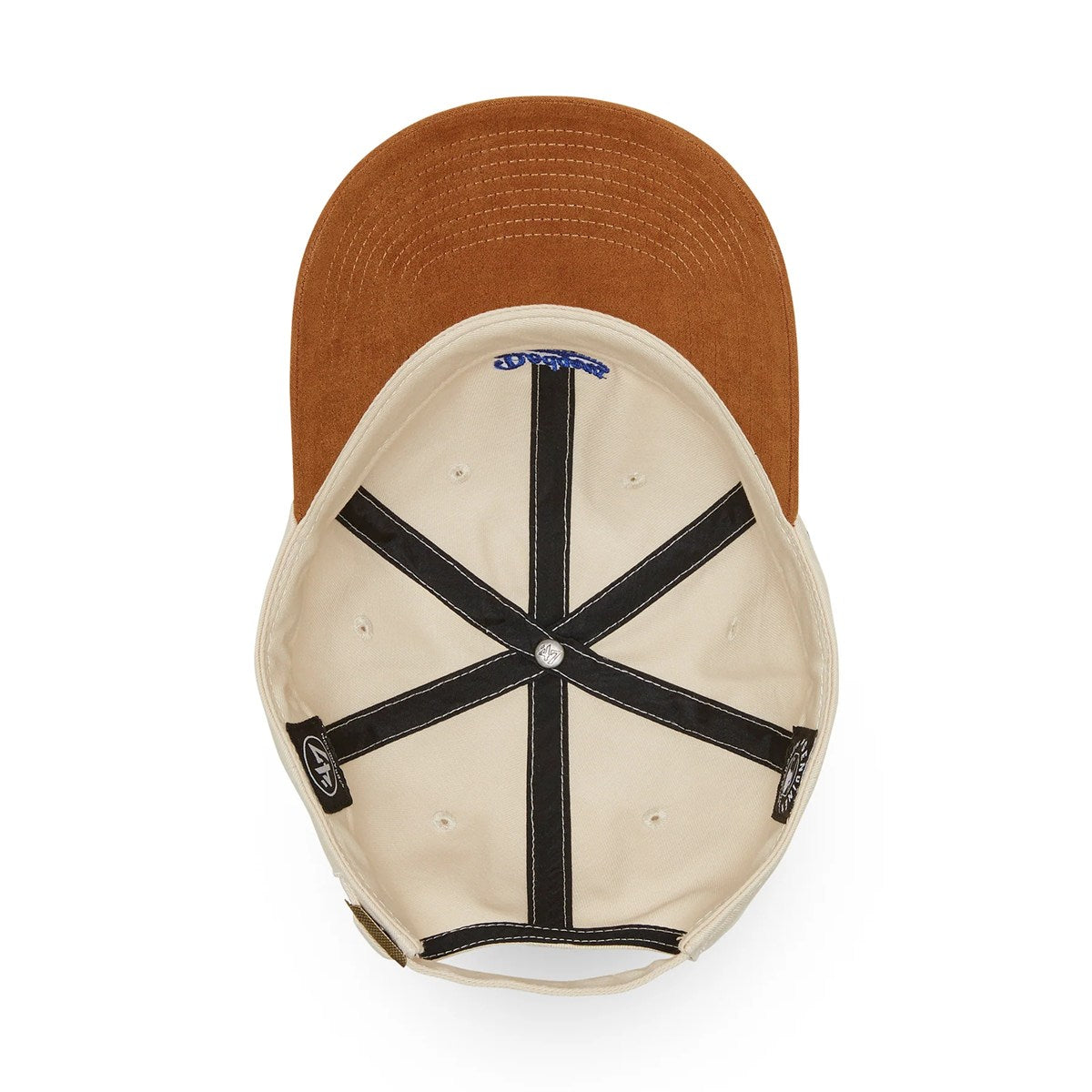 ’47 BRAND Los Angeles Dodgers - BASE RUNNER | MINI SCRIPT SUEDE NATURAL【14920521 47A-CLP-B-MNISD12CNS-NT】