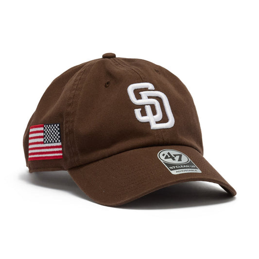 ’47 BRAND San Diego Padres - CLEAN UP HERITAGE BROWN【14920525 47A-CLP-B-HTRGW21GWS-BW】