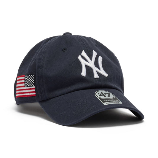 ’47 BRAND New York Yankees - CLEAN UP HERITAGE NAVY【14920527 47A-CLP-B-HTRGW17GWS-NYA】