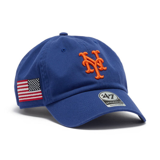 ’47 BRAND New York Mets -  CLEAN UP HERITAGE ROYAL【14920528 47A-CLP-B-HTRGW16GWS-RYA】