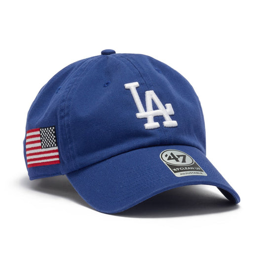 ’47 BRAND Los Angeles Dodgers - CLEAN UP HERITAGE ROYAL 【14920529 47A-CLP-B-HTRGW12GWS-RYB】