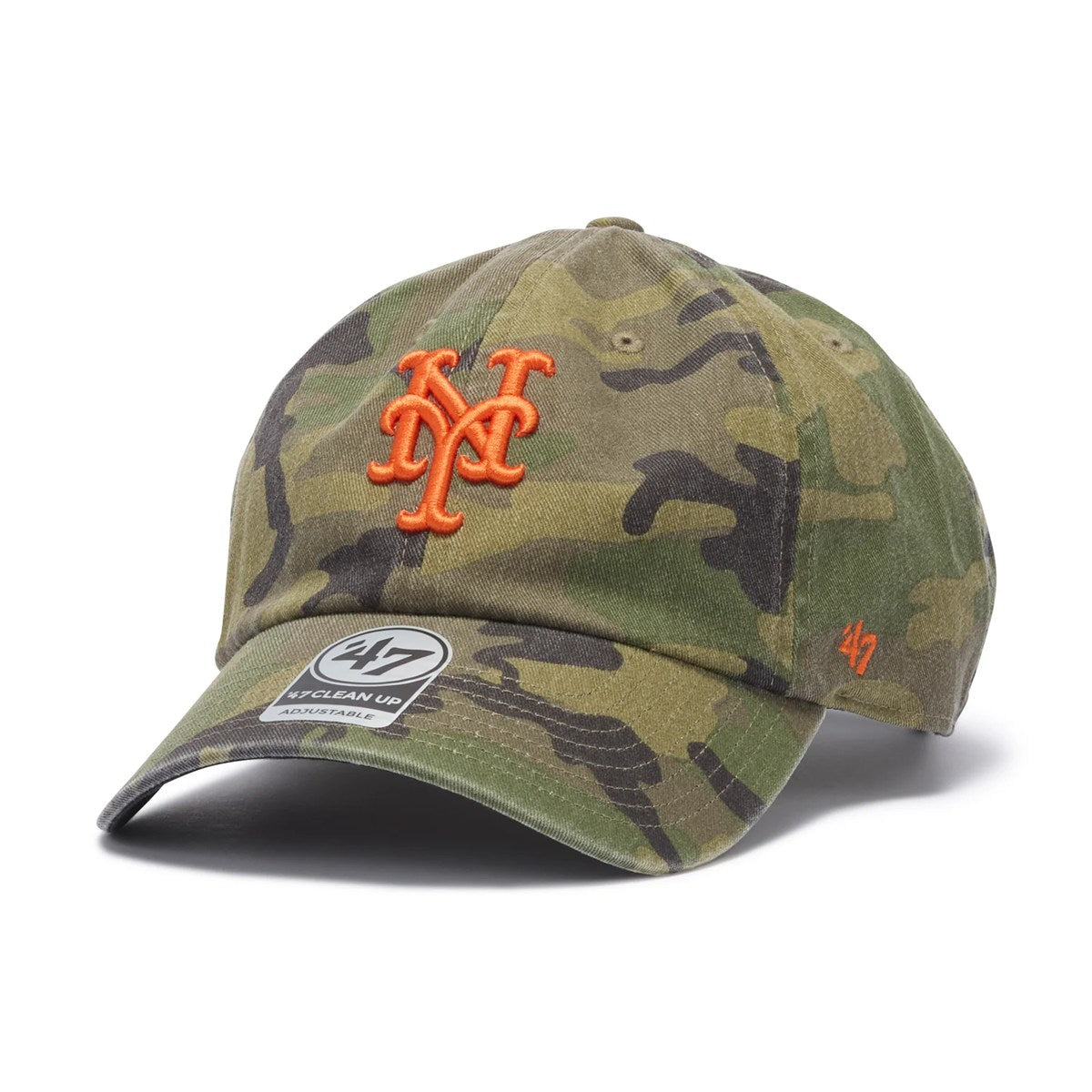 ’47 BRAND - New York Mets CLEAN UP MLB WOODLAND CAMO【14920553 47A-CLP-B-CARGW16GWS-CMA】