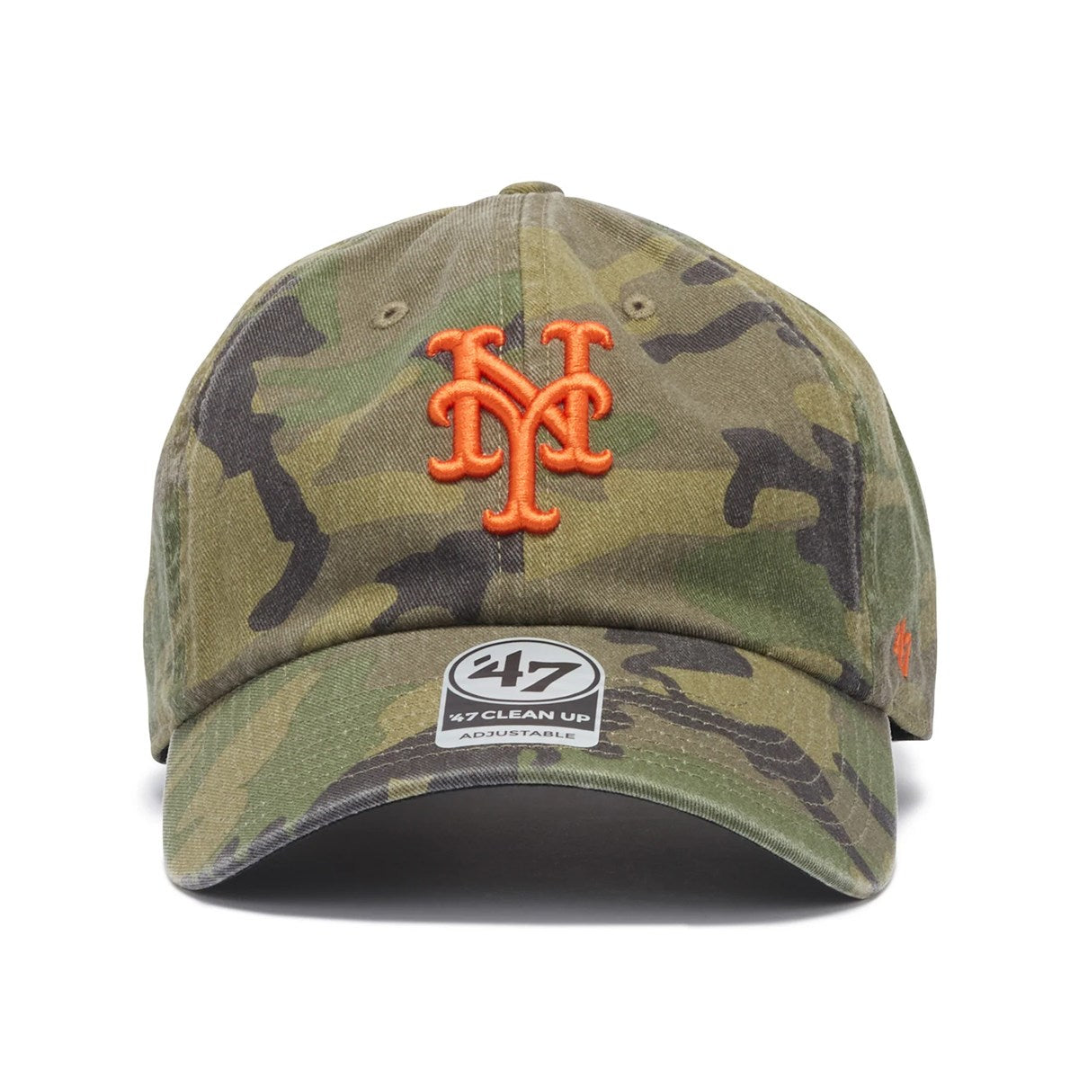 ’47 BRAND - New York Mets CLEAN UP MLB WOODLAND CAMO【14920553 47A-CLP-B-CARGW16GWS-CMA】