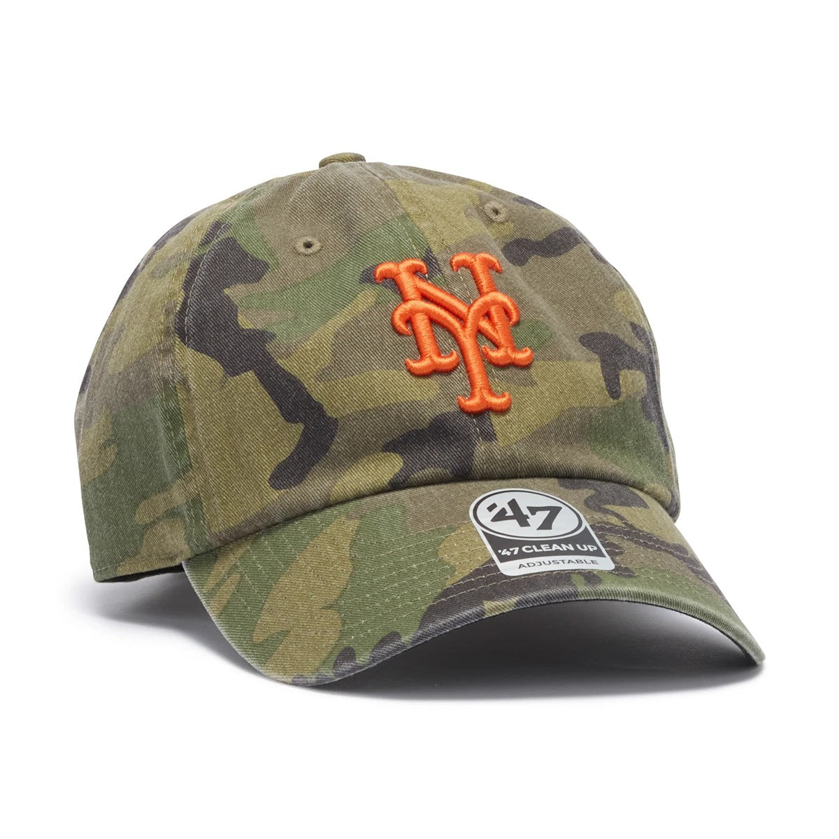 ’47 BRAND - New York Mets CLEAN UP MLB WOODLAND CAMO【14920553 47A-CLP-B-CARGW16GWS-CMA】