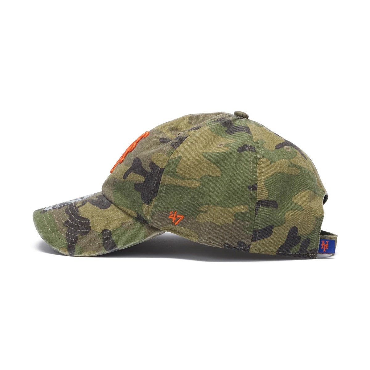 ’47 BRAND - New York Mets CLEAN UP MLB WOODLAND CAMO【14920553 47A-CLP-B-CARGW16GWS-CMA】