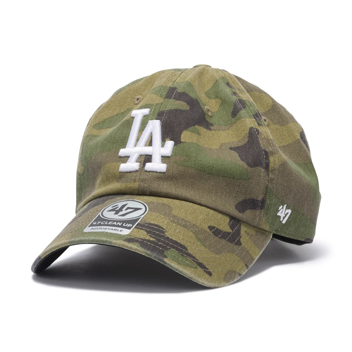 ’47 BRAND - Los Angeles Dodgers CLEAN UP MLB WOODLAND CAMO【14920554 47A-CLP-B-CARGW12GWS-CMA】