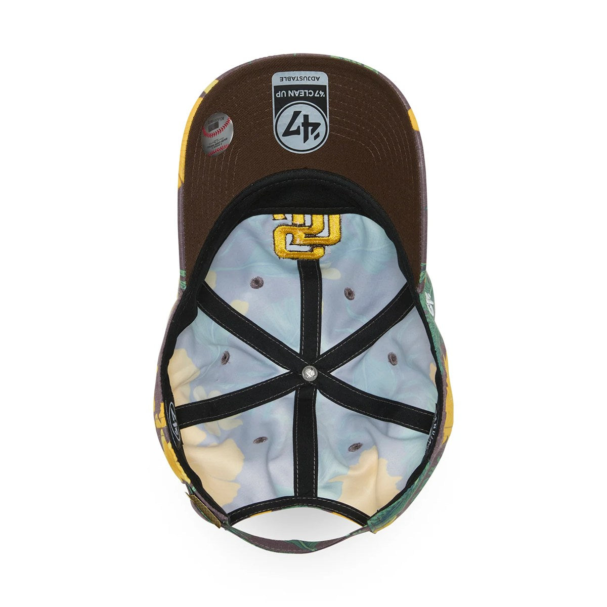 ’47 BRAND San Diego Padres - CLEAN UP BEACH SIDE BROWN【14920567 47A-CLP-B-BAHAM21LPS-BW】