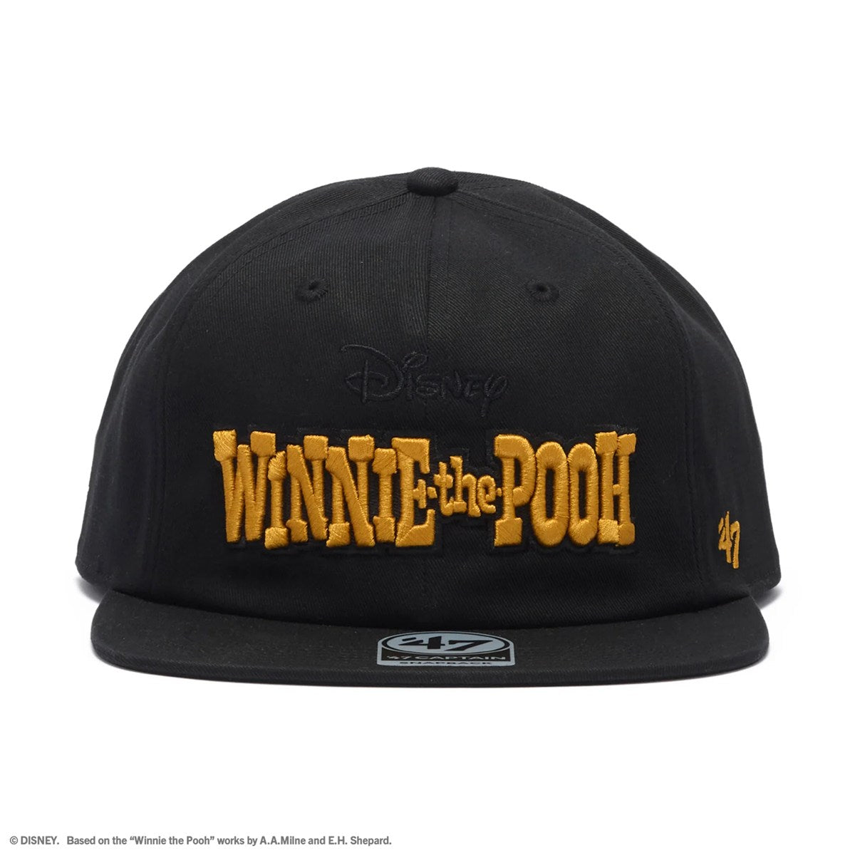 ’47 BRAND Disney - CAPTAIN RL  Winnie-the-Pooh BLACK【14920575 47A-CAPRLDISPOOTIT-CTGW-BLK】