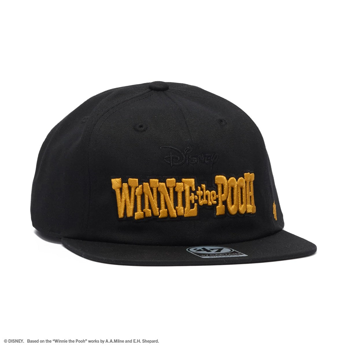’47 BRAND Disney - CAPTAIN RL  Winnie-the-Pooh BLACK【14920575 47A-CAPRLDISPOOTIT-CTGW-BLK】