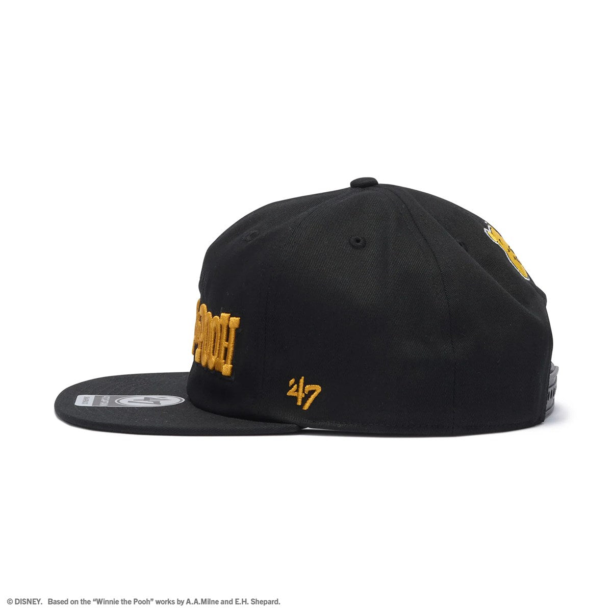 ’47 BRAND Disney - CAPTAIN RL  Winnie-the-Pooh BLACK【14920575 47A-CAPRLDISPOOTIT-CTGW-BLK】