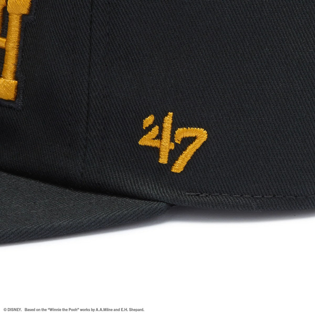 ’47 BRAND Disney - CAPTAIN RL  Winnie-the-Pooh BLACK【14920575 47A-CAPRLDISPOOTIT-CTGW-BLK】