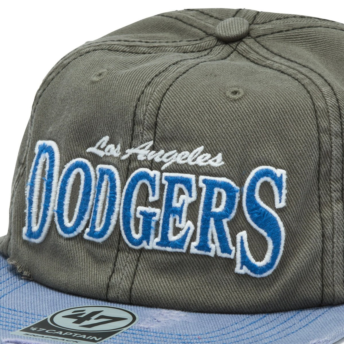 ’47 BRAND Los Angeles Dodgers - CAPTAIN RL WELL-WORN CHARCOAL【14920588 47A-CAPRL-B-CRGED12HTP-T4】