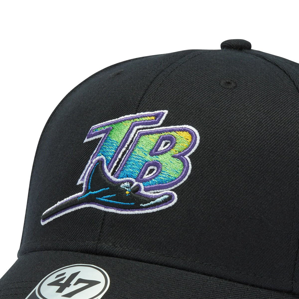 ’47 BRAND Tampa Bay Rays - MVP BLACK 【14920593 47A-BCPTN-MVP30WBV-BK98】