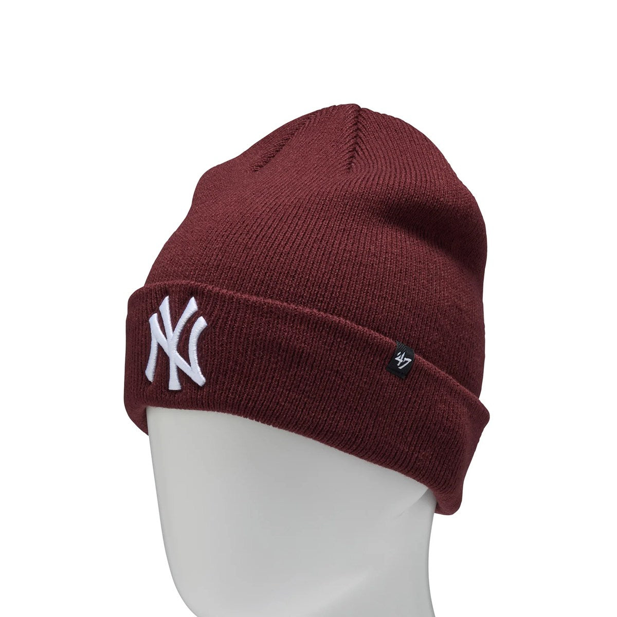 ’47 BRAND New York Yankees - RAISED CUFF KNIT DARK MARON【14936728 47A-CFKN-B-RKN17ACE-KMA】