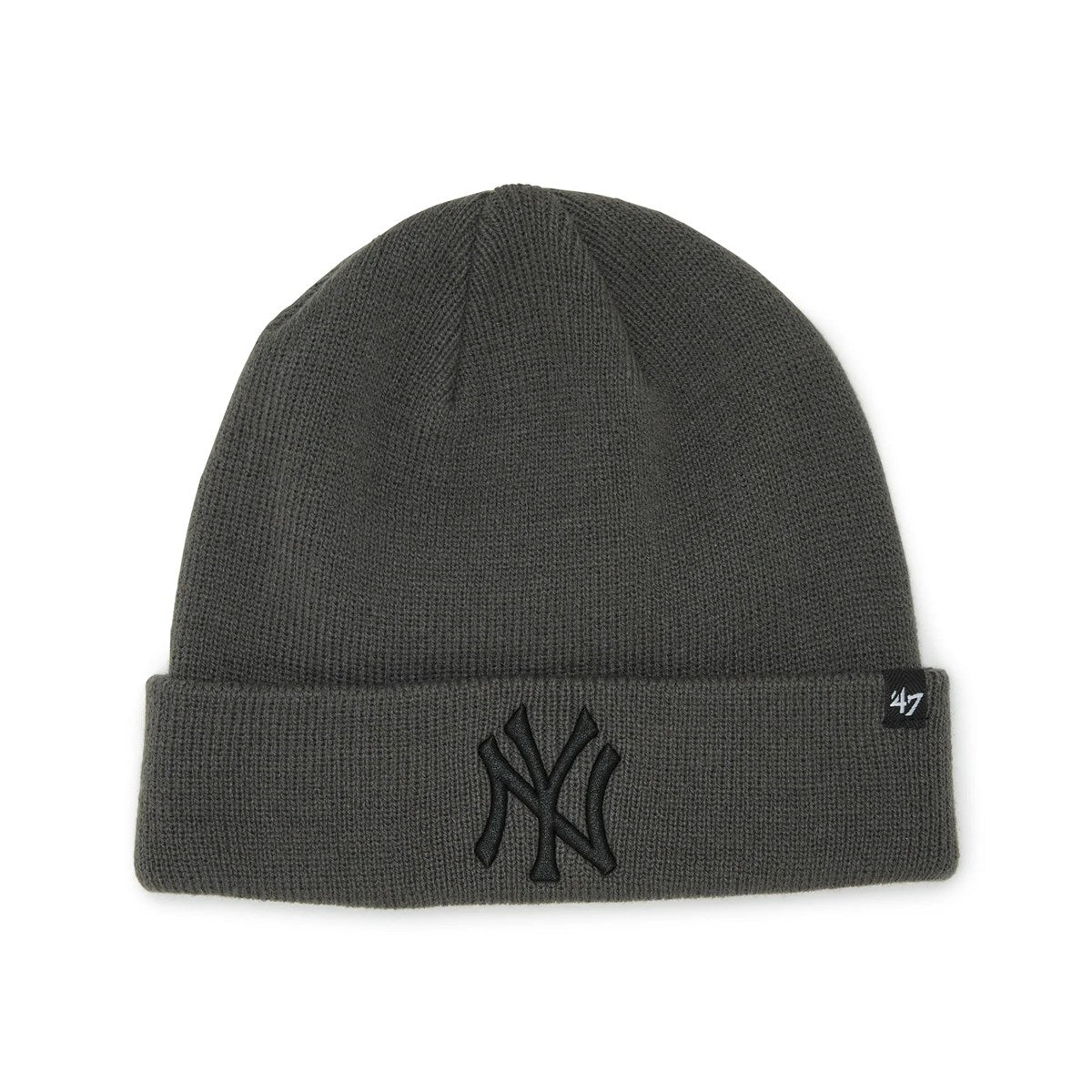 ’47 BRAND New York Yankees - RAISED CUFF KNIT CHARCOAL【14936730 47A-CFKN-B-RKN17ACE-CCB】