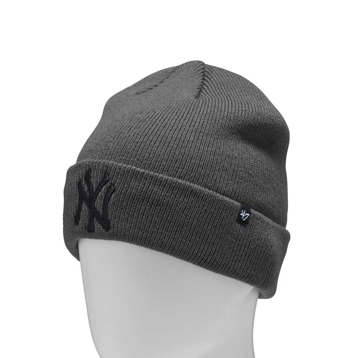 ’47 BRAND New York Yankees - RAISED CUFF KNIT CHARCOAL【14936730 47A-CFKN-B-RKN17ACE-CCB】