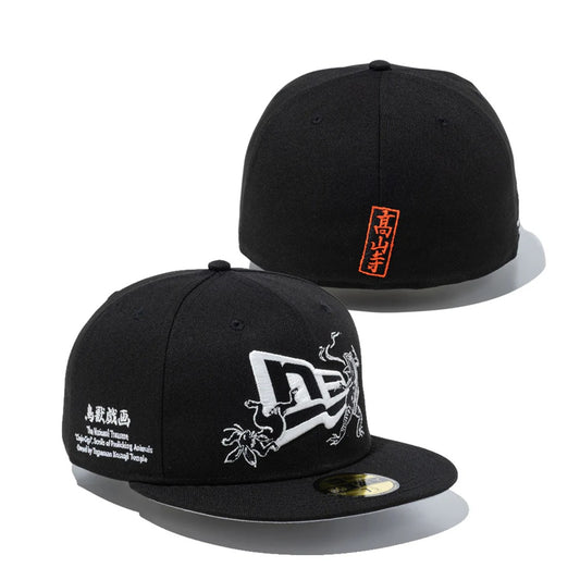 NEW ERA 鳥獣戯画 - 59FIFTY FLAG LOGO BLACK 【14940844】