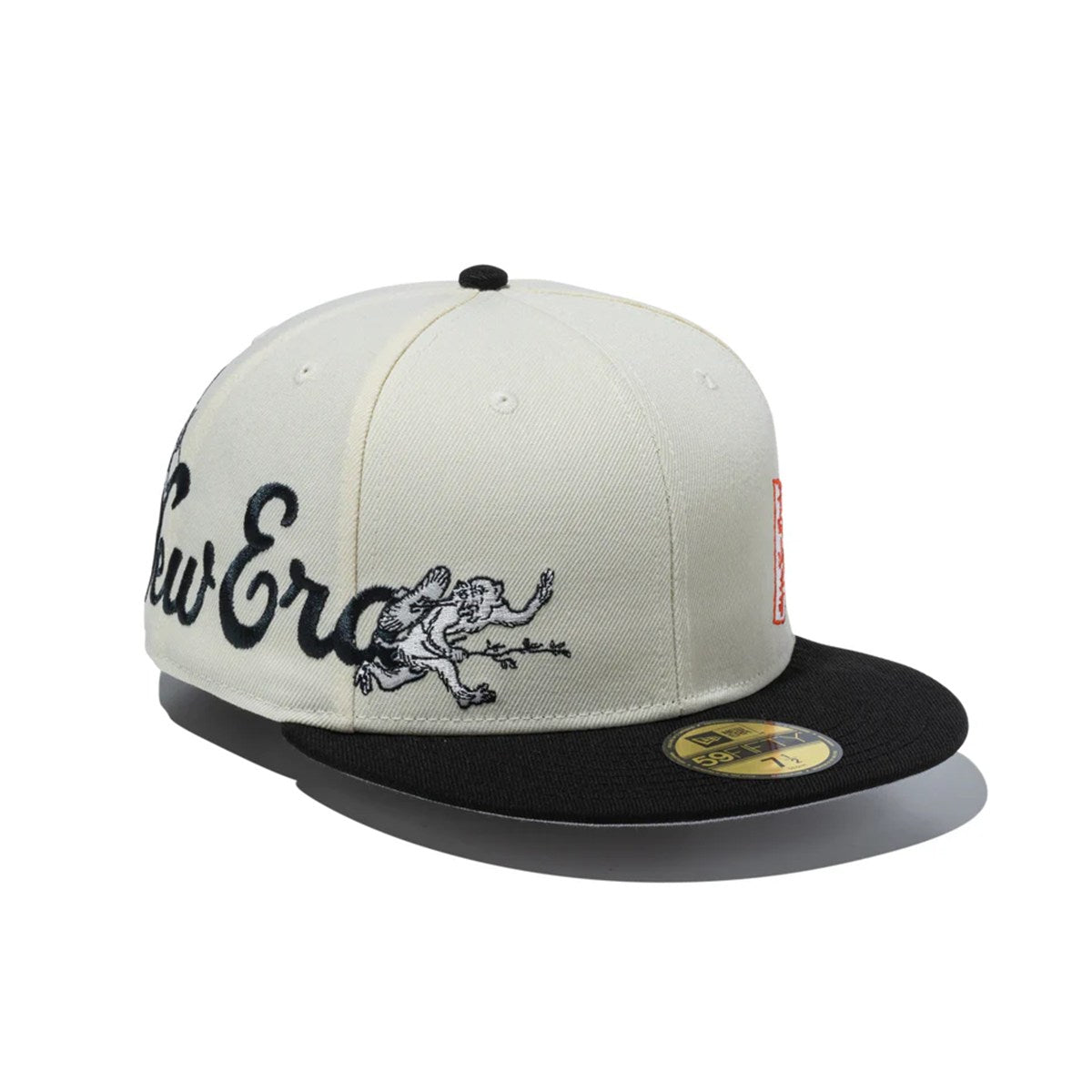 NEW ERA 鳥獣戯画 - 59FIFTY CHROME WHITE/BLACK【14940845】