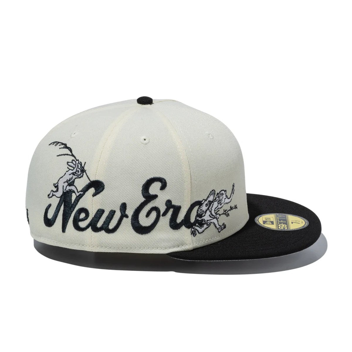 NEW ERA 鳥獣戯画 - 59FIFTY CHROME WHITE/BLACK【14940845】