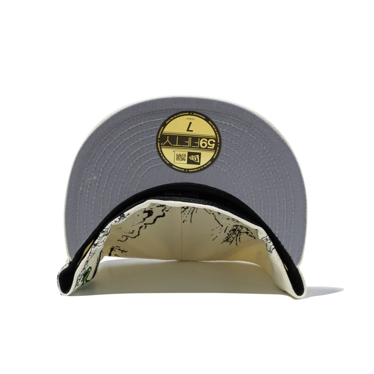 NEW ERA 鳥獣戯画 - 59FIFTY ALL OVER CHROME WHITE 【14940846
