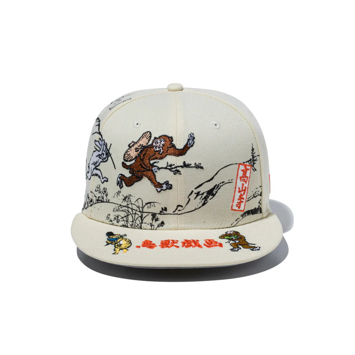 NEW ERA 鳥獣戯画 - 59FIFTY ALL OVER CHROME WHITE 【14940846
