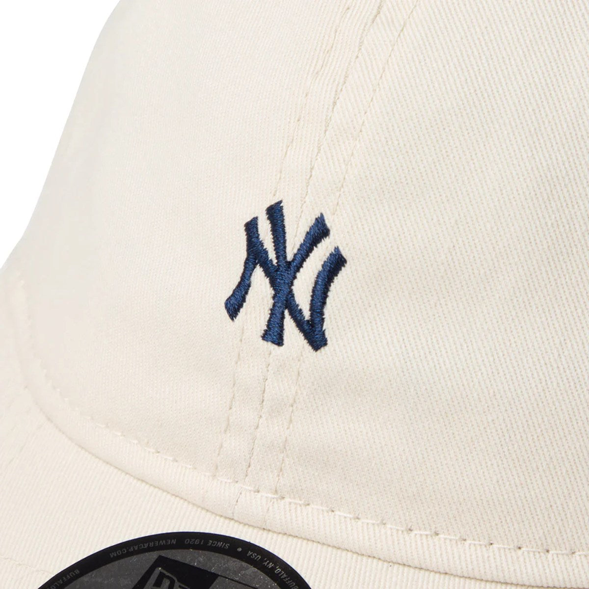 NEW ERA New York Yankees - 9TWENTY WASHED COTTON Mini Logo IVORY/MID NIGHT NAVY【14942673】