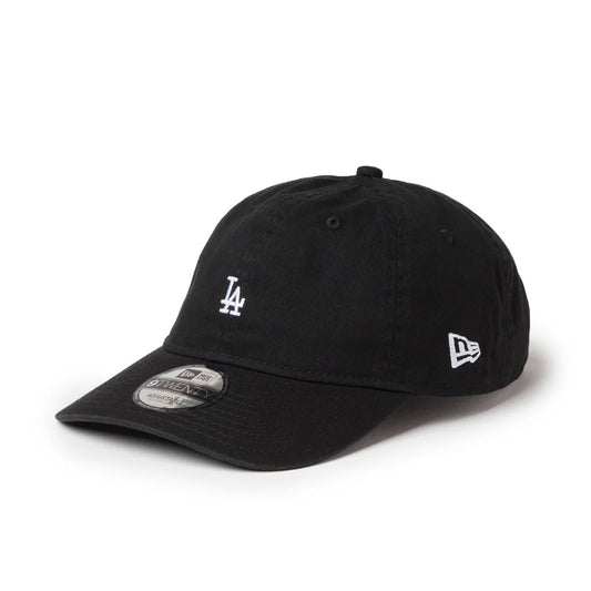 NEW ERA Los Angeles Dodgers - 9TWENTY WASHED COTTON Mini Logo BLACK/WHITE 【14942679】