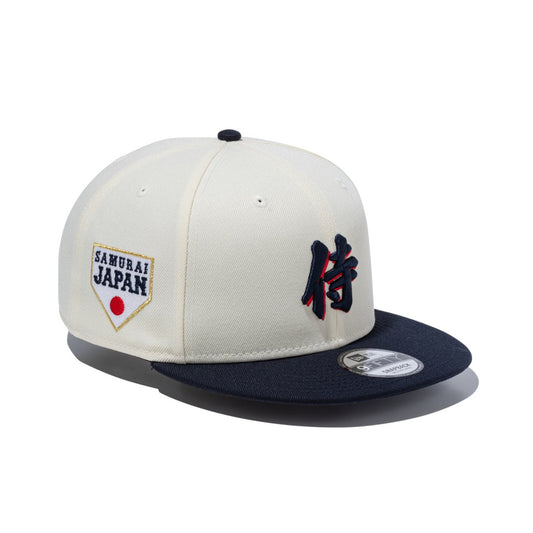 NEW ERA - 9FIFTY World Baseball Classic SAMURAI KANJI CHROME WHITE/NAVY【14948193】