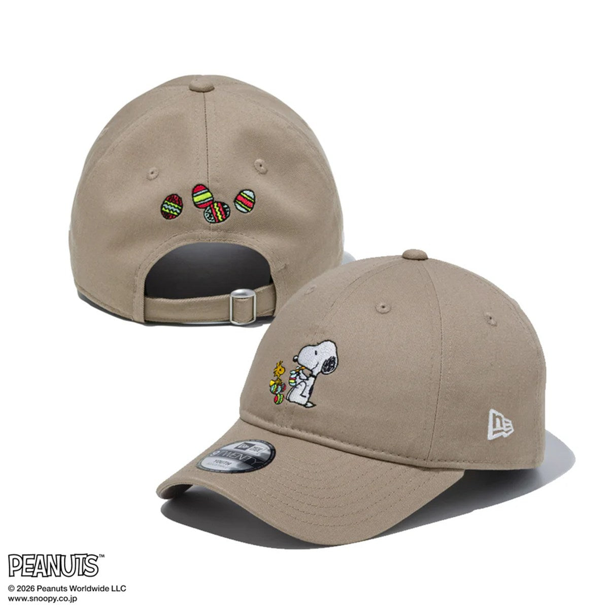 NEW ERA PEANUTS - Youth 9TWENTY EASTER SNOOPY WOOD STOCK ASH BROWN 【15087717】