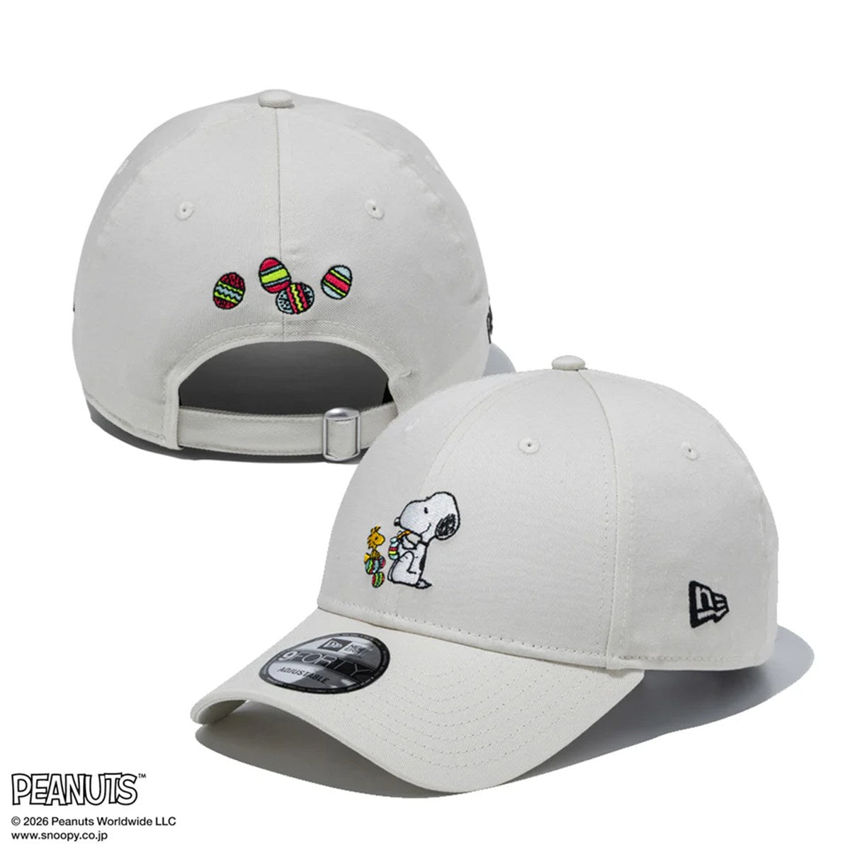 NEW ERA PEANUTS - 9FORTY EASTER SNOOPY WOOD STOCK IVORY 【15087728】
