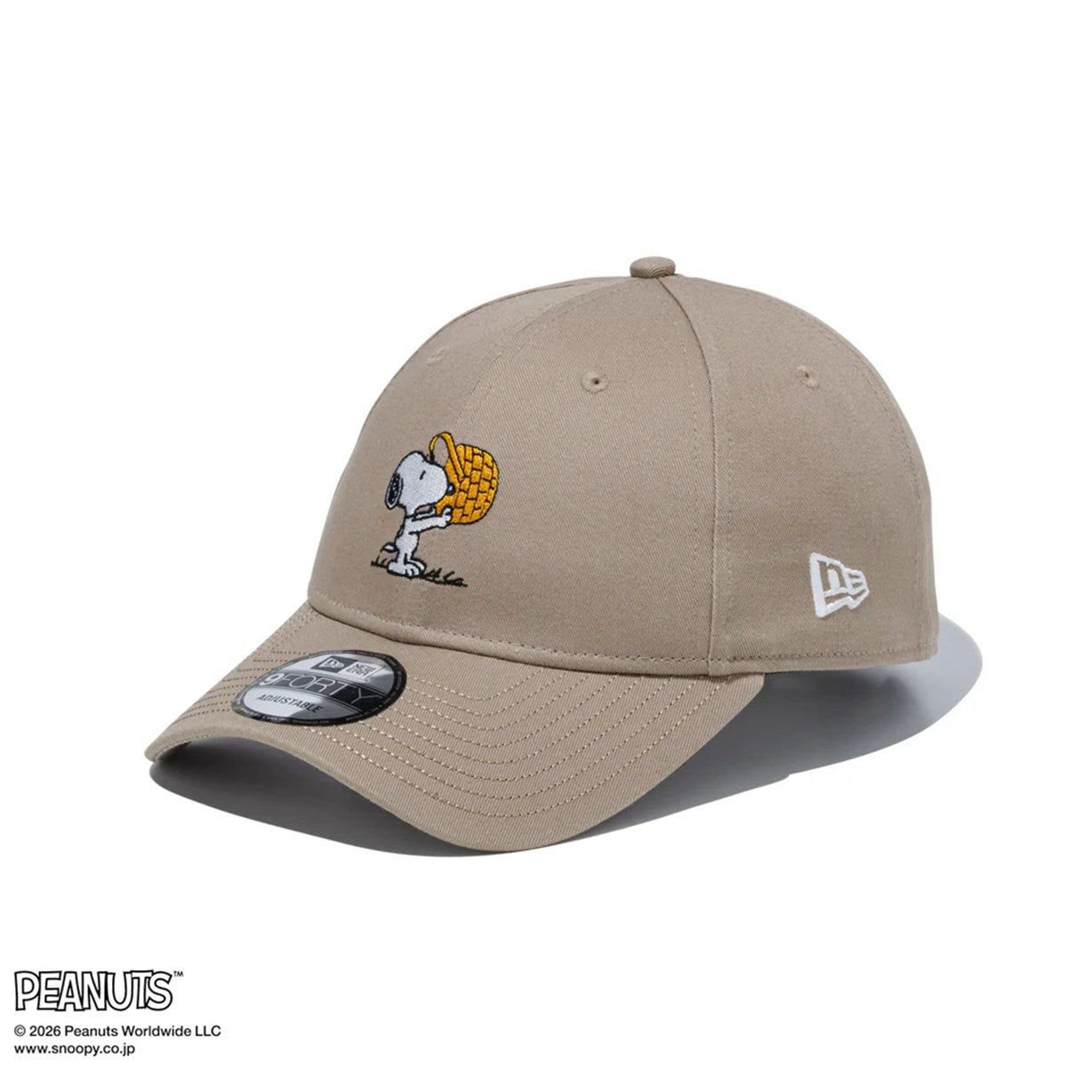 NEW ERA PEANUTS - 9FORTY EASTER SNOOPY WOOD STOCK ASH BROWN【15087731】