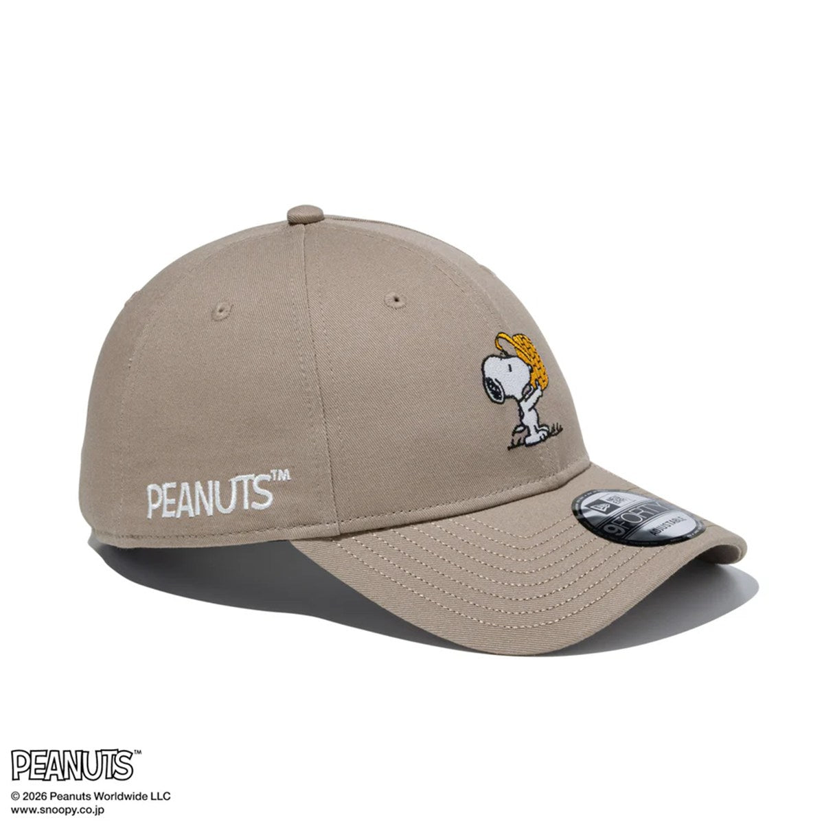 NEW ERA PEANUTS - 9FORTY EASTER SNOOPY WOOD STOCK ASH BROWN【15087731】