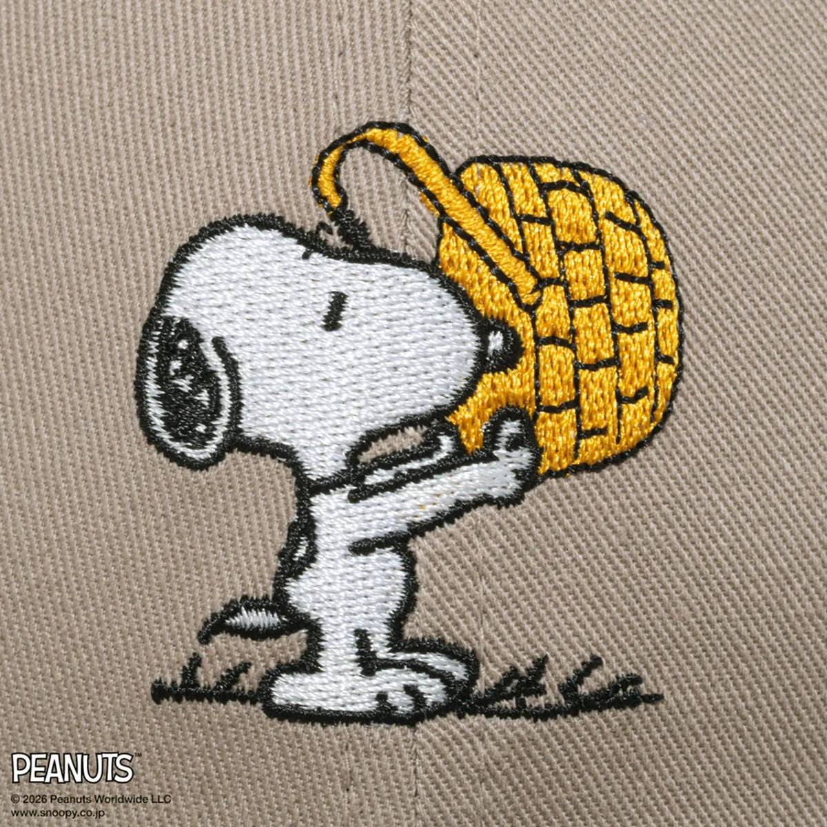 NEW ERA PEANUTS - 9FORTY EASTER SNOOPY WOOD STOCK ASH BROWN【15087731】