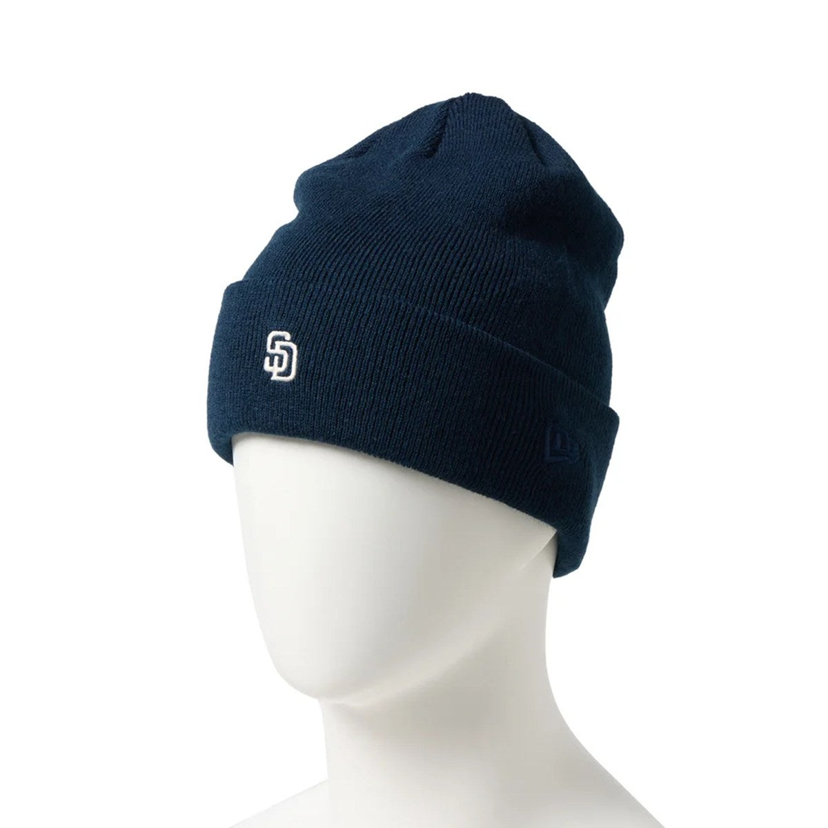 NEW ERA - San Diego Padres BASIC CUFF KNIT Mini Logo HEATHER GRAY 【15119670】