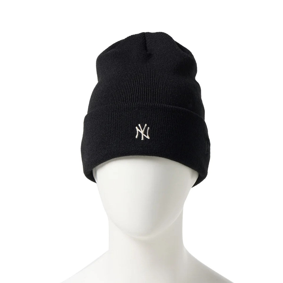 NEW ERA - New York Yankees BASIC CUFF KNIT Mini Logo BLACK 【15119674】