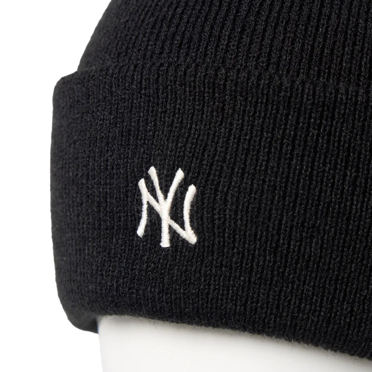 NEW ERA - New York Yankees BASIC CUFF KNIT Mini Logo BLACK 【15119674】