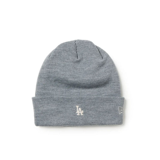 NEW ERA - Los Angeles Dodgers BASIC CUFF KNIT Mini Logo HEATHER GRAY 【15119678】