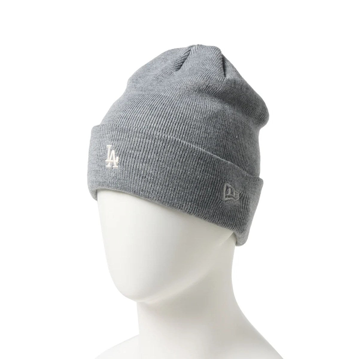 NEW ERA - Los Angeles Dodgers BASIC CUFF KNIT Mini Logo HEATHER GRAY 【15119678】