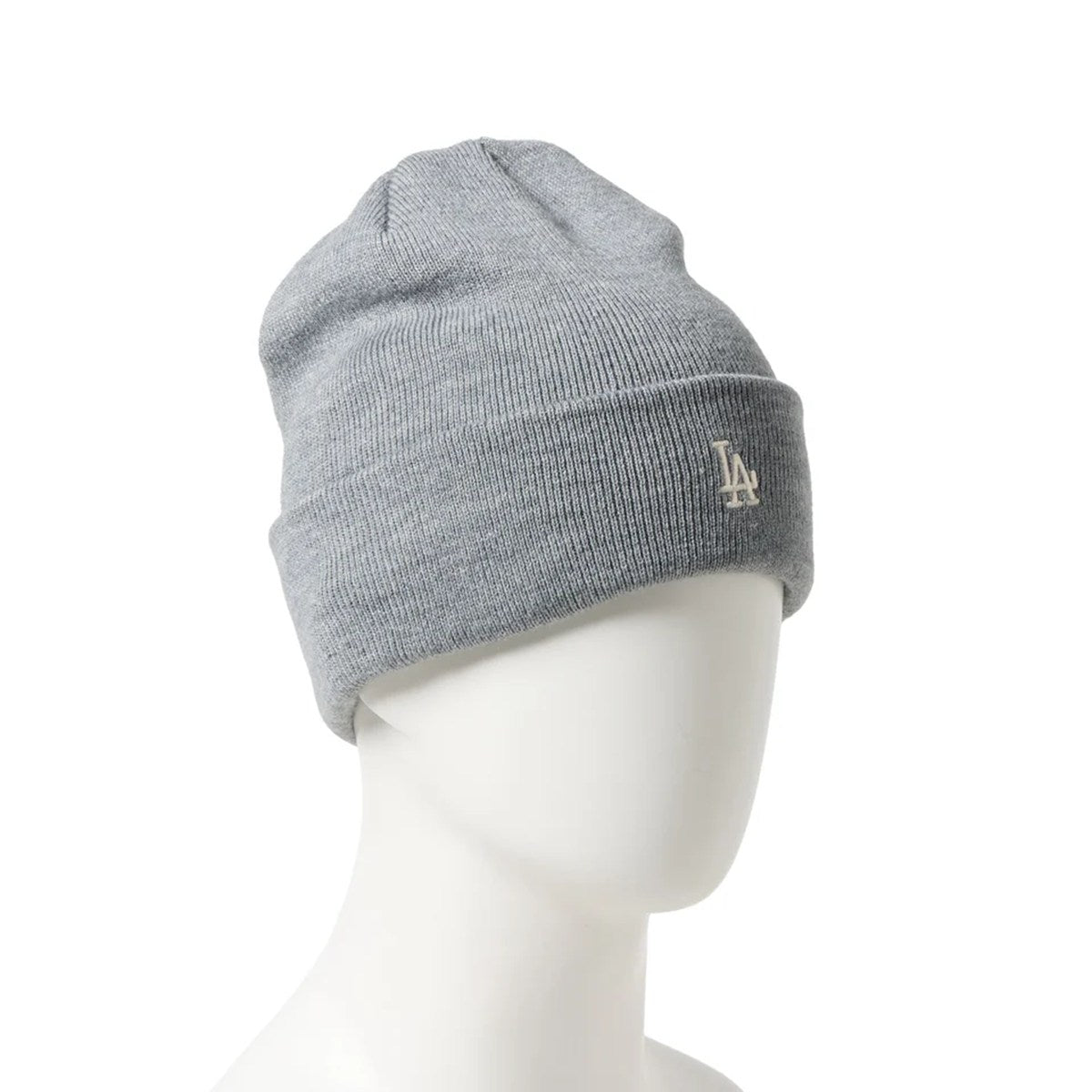 NEW ERA - Los Angeles Dodgers BASIC CUFF KNIT Mini Logo HEATHER GRAY 【15119678】